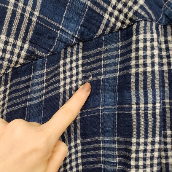 J Jill Women Button Up Ombre Plaid Top Size 3X Long Sleeve Casual Country Office - Picture 4 of 13